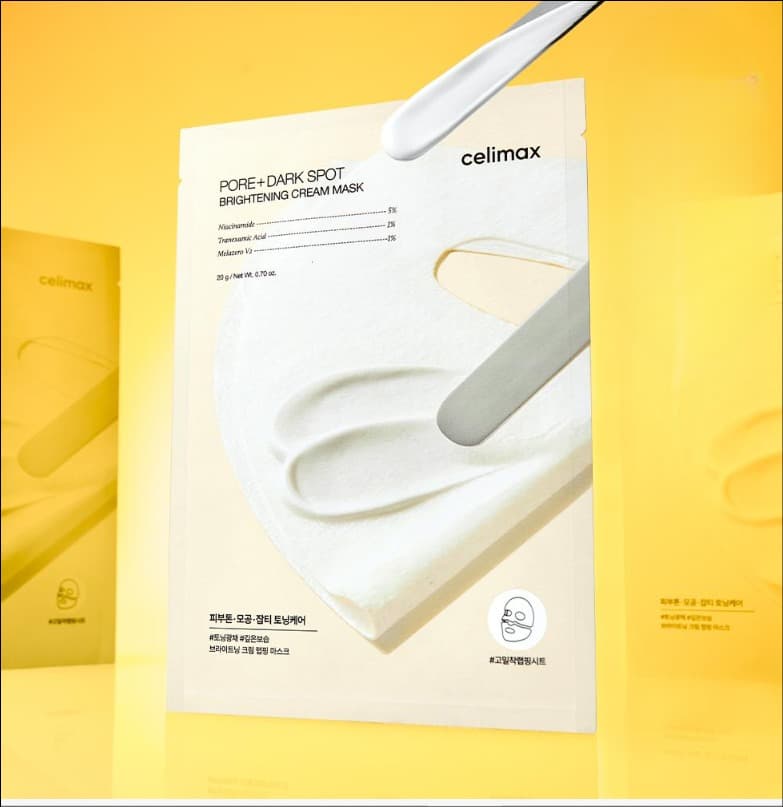 🇰🇷韓國 Celimax 毛孔+暗沉亮白乳霜面膜 4入